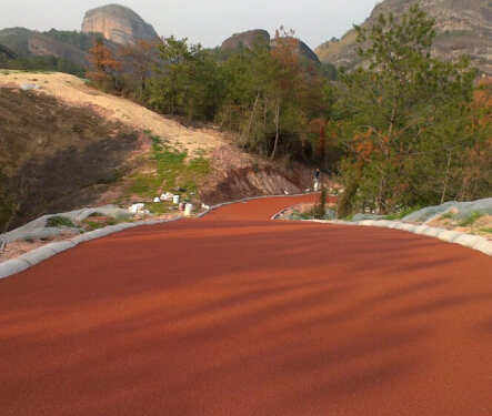 彩色防滑路面施工方案-環氧地坪漆，水性地坪漆!